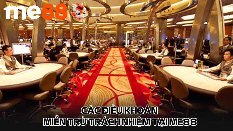 Các điều khoản miễn trừ trách nhiệm tại me88